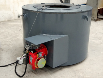 στρογγυλό φούρνο τήξης αερίου round gas melting furnace