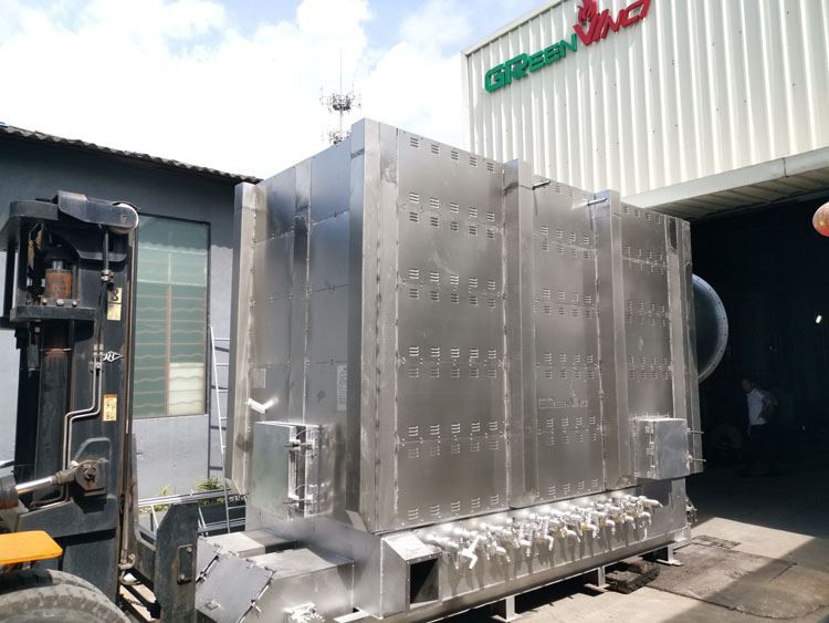 9 MKcal 10500 Kw Biomass Wood Chips Burner Παράδοση